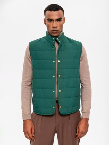 Antioch Vest in Green: front