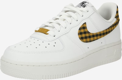 Nike Sportswear Baskets basses 'AIR FORCE 1 '07 ESS TREND' en jaune / noir / blanc, Vue avec produit