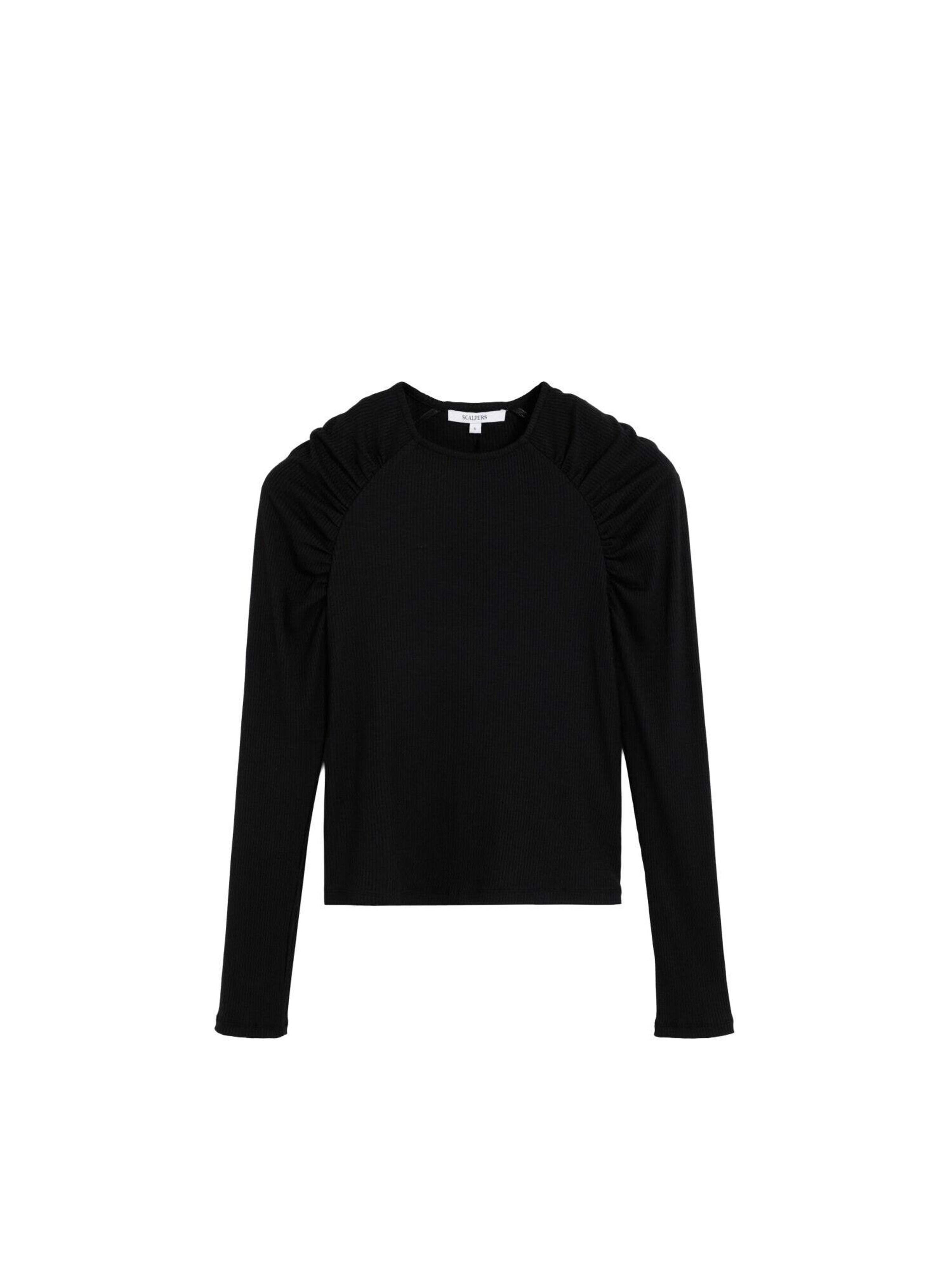 Scalpers Tričko – černá: přední strana