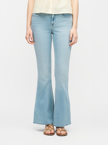 Evazați Jeans de la HOLLISTER pe albastru: față