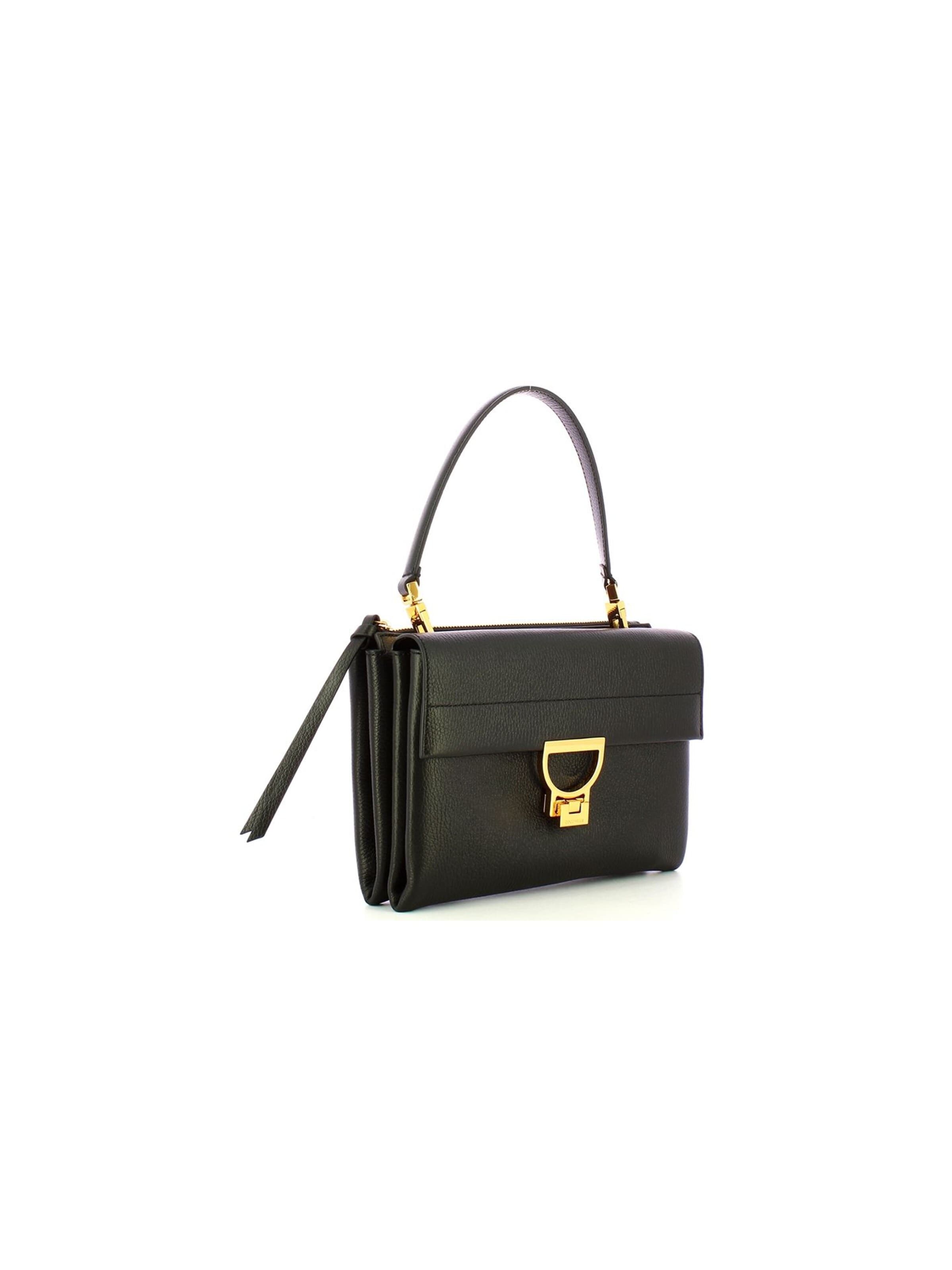 Coccinelle Schoudertas 'Arlettis Handbag Grained Leather' in Zwart