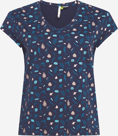 Ragwear Plus T-shirt 'Sersey' en bleu marine / mélange de couleurs, Vue avec produit