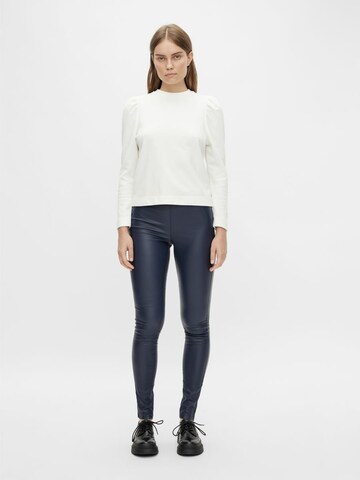 OBJECT Skinny Leggings 'BELLE' in Blue