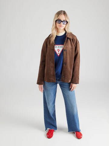 Felpa 'ICONIC' di GUESS JEANS in blu