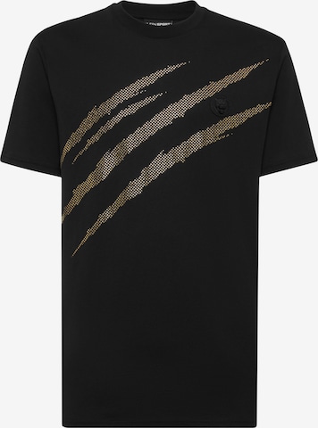 Plein Sport Shirt 'Scratch' in Black: front