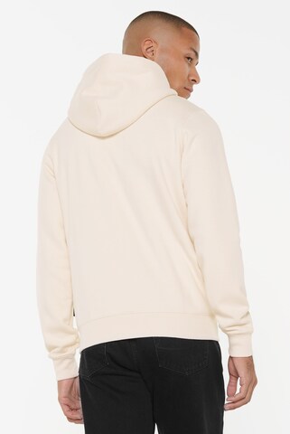 Harlem Soul Zip-Up Hoodie in Beige