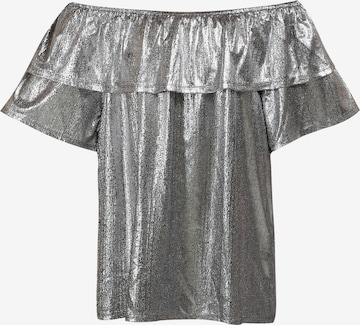 myMo at night Top in Silber: front