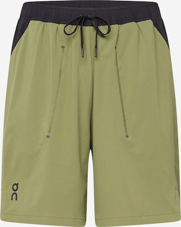 On Обычный Спортивные штаны 'Focus' в Зеленый: спереди