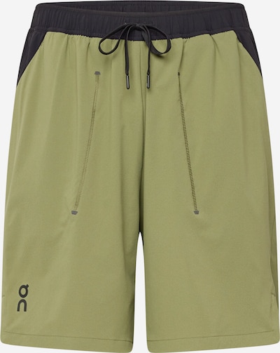 On Pantalon de sport 'Focus' en olive / noir, Vue avec produit