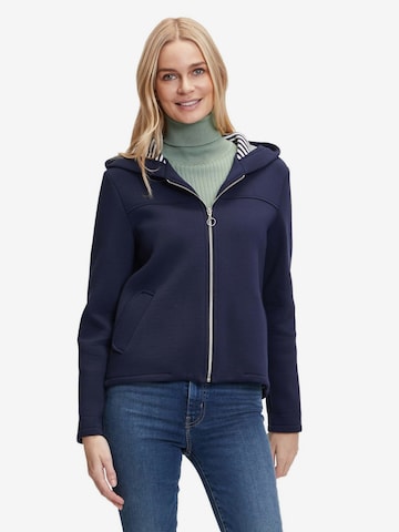 Amber & June Zip-Up Hoodie in Blue: front