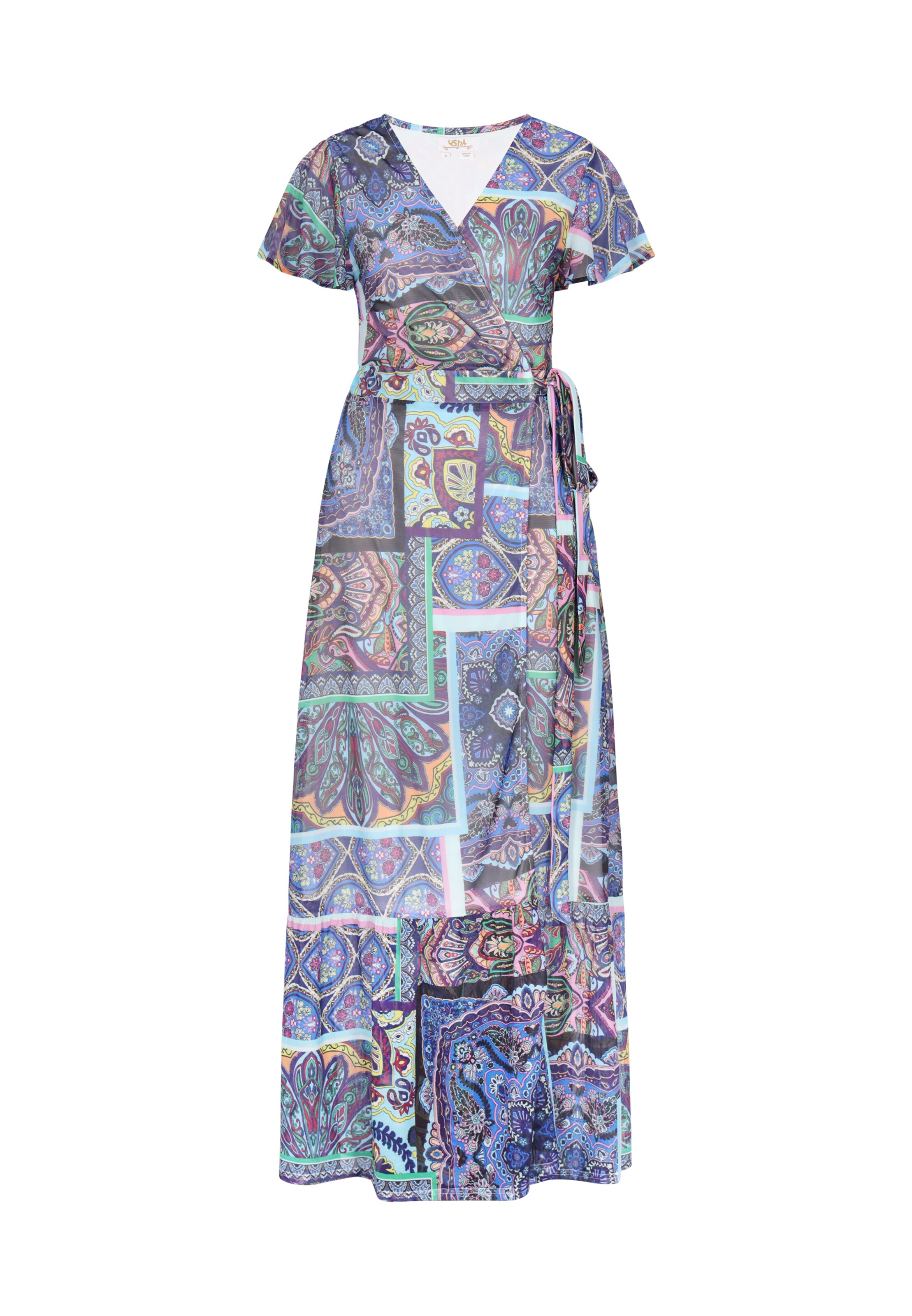 Robe usha FESTIVAL en bleu : devant