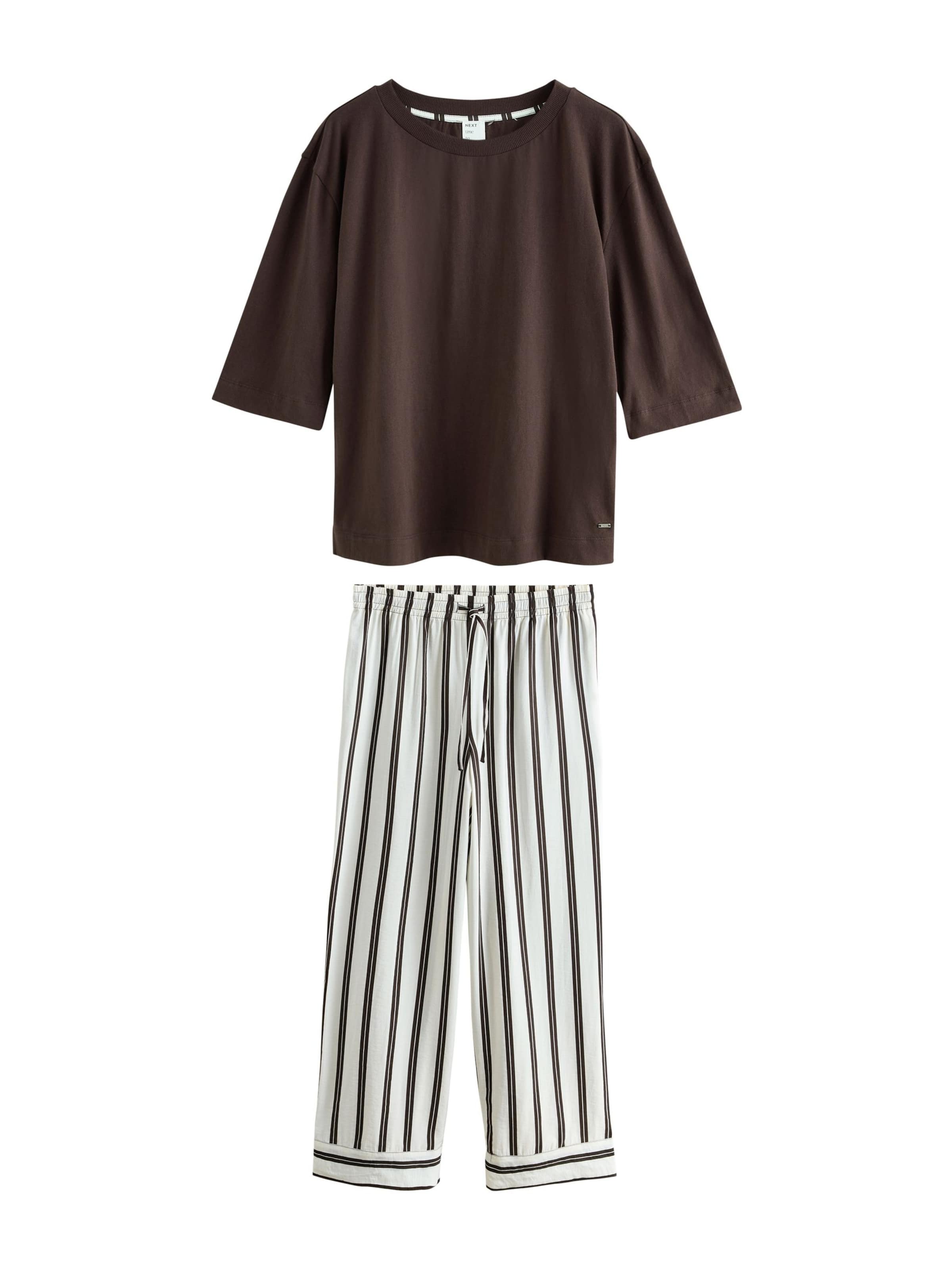 Next Pyjama in Braun: Vorderseite