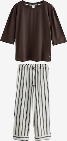 Next Pyjama in Braun: Vorderseite