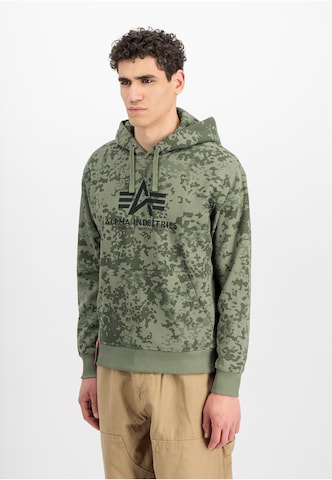 ALPHA INDUSTRIES Sweatshirt in Grün: Vorderseite