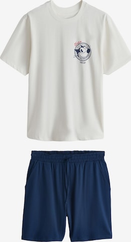 Next Lyhyt pyjama värissä sininen: etupuoli