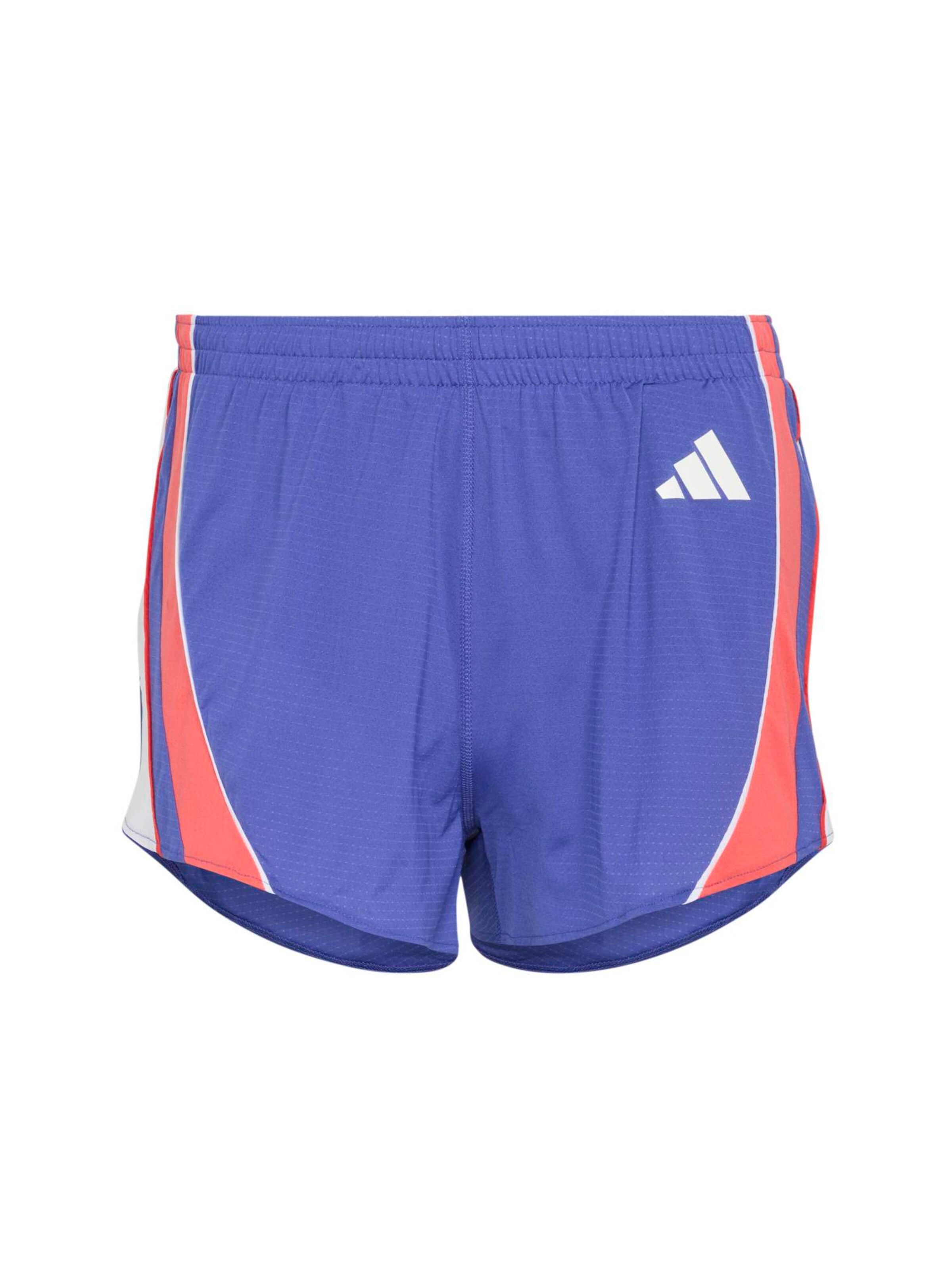 ADIDAS PERFORMANCE Спортивные штаны 'ADIZERO A' в размере S в Индиго / Светло-красный / Белый, Обзор товара
