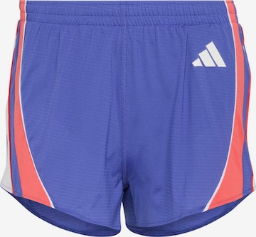 ADIDAS PERFORMANCE Обычный Спортивные штаны 'ADIZERO A' в Синий: спереди