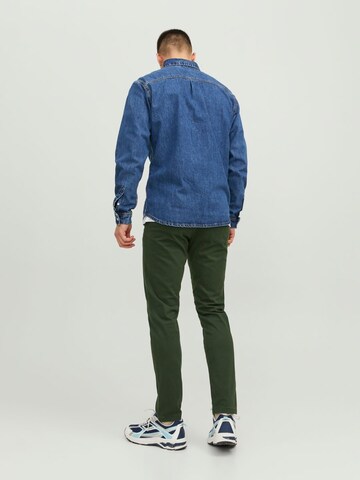 Coupe slim Pantalon chino 'Marco Bowie' JACK & JONES en vert
