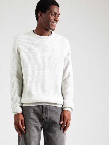 JACK & JONES Tröja 'HUGO' i grå: framsida