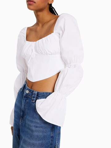 Bershka Blouse in White