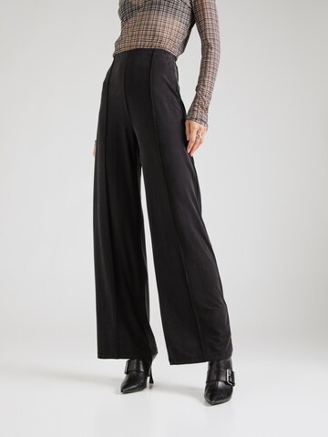 & Other Stories Wide leg Trousers in Black: front