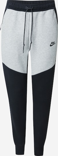 Nike Sportswear Hlače 'TCH FLC' u svijetlosiva / crna, Pregled proizvoda