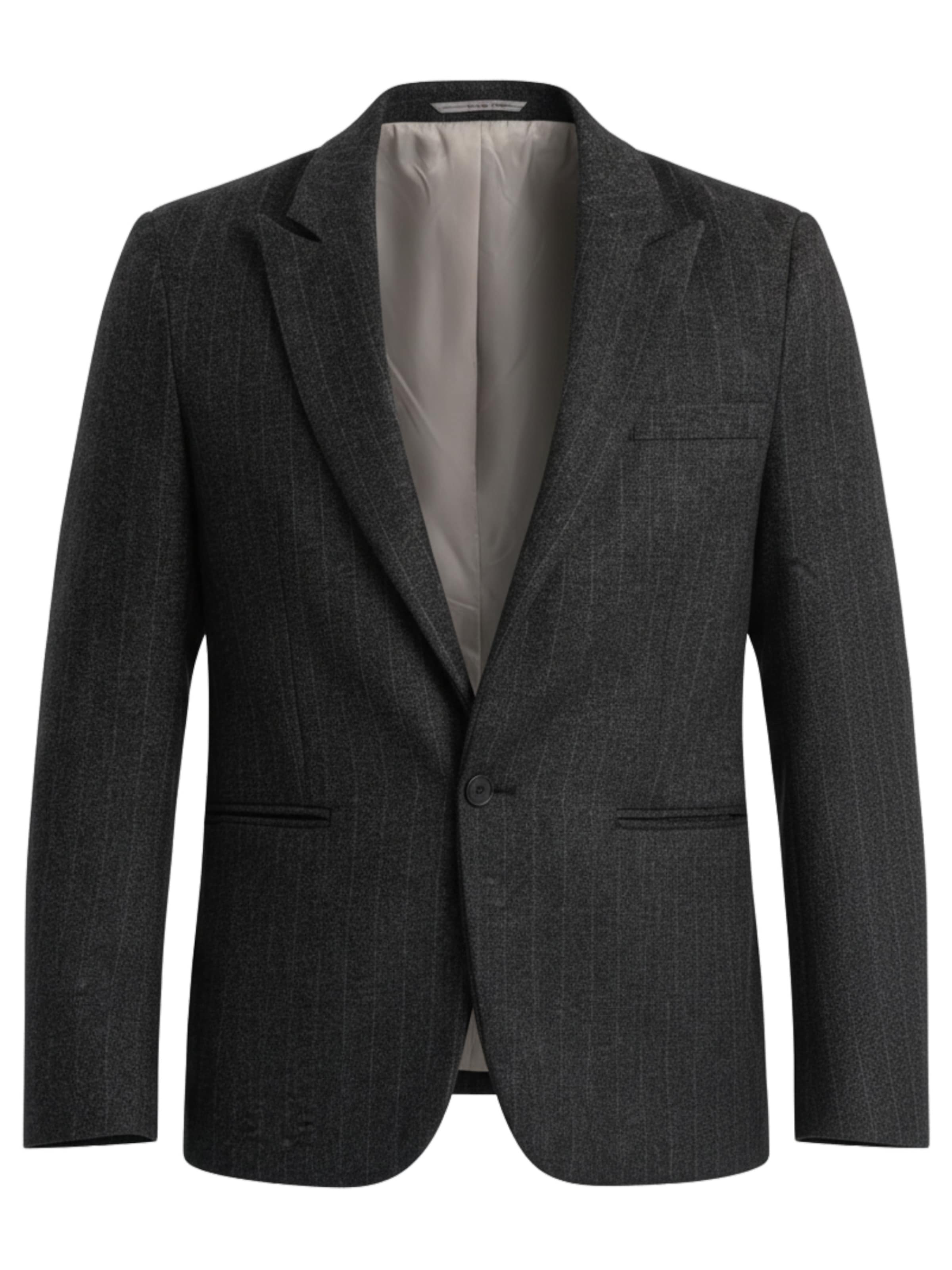 Ombre Slim Fit Sakko in Grau: Vorderseite