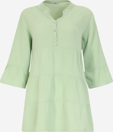 Z-One Sukienka koszulowa 'Carla' w kolorze zielony: przód