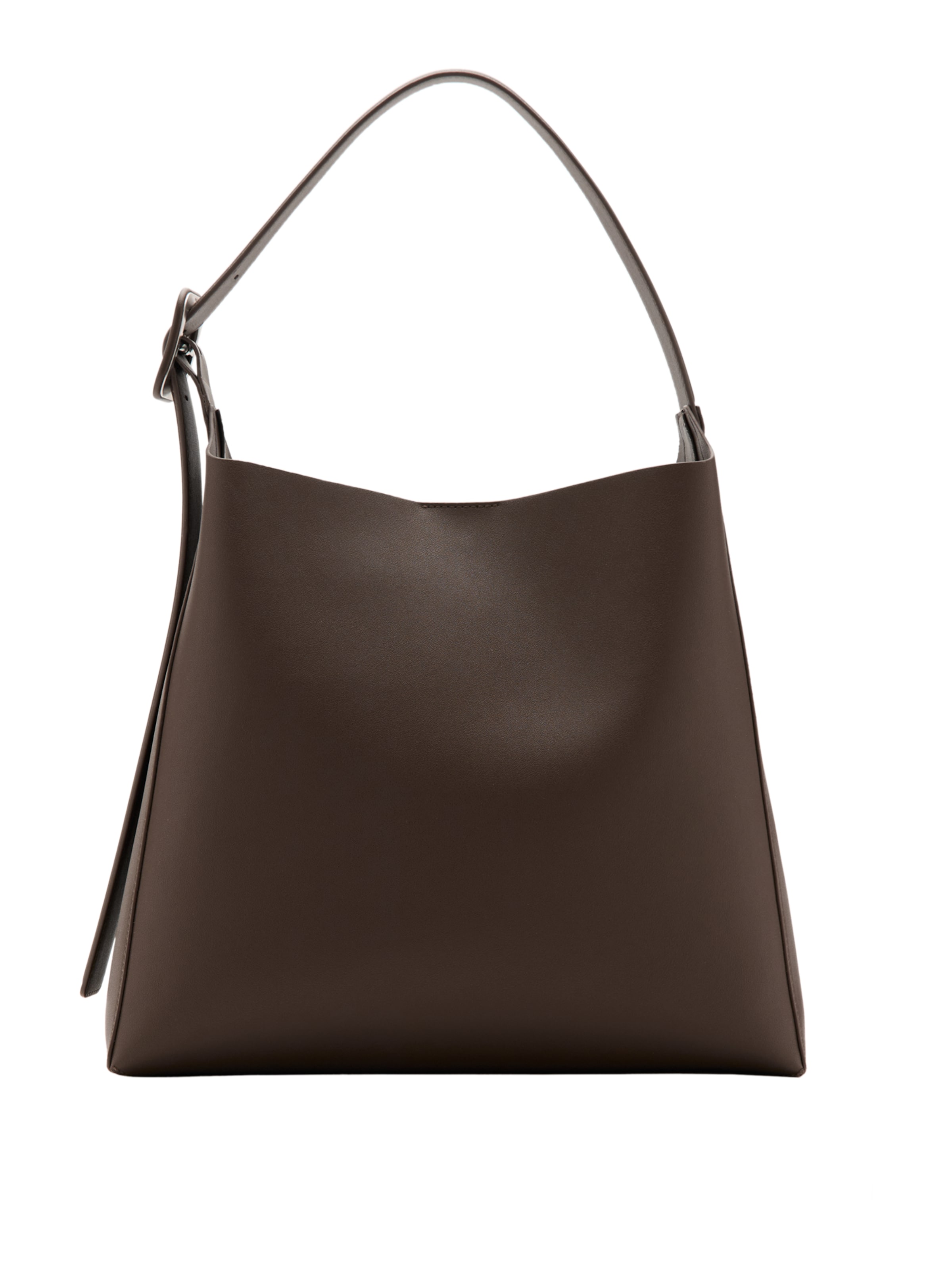 MANGO Torba za čez ramo 'Winnie' | rjava barva: sprednja stran