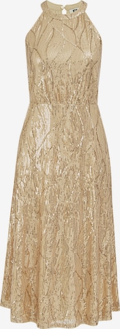 WE Fashion Cocktailmekko värissä kulta: etupuoli