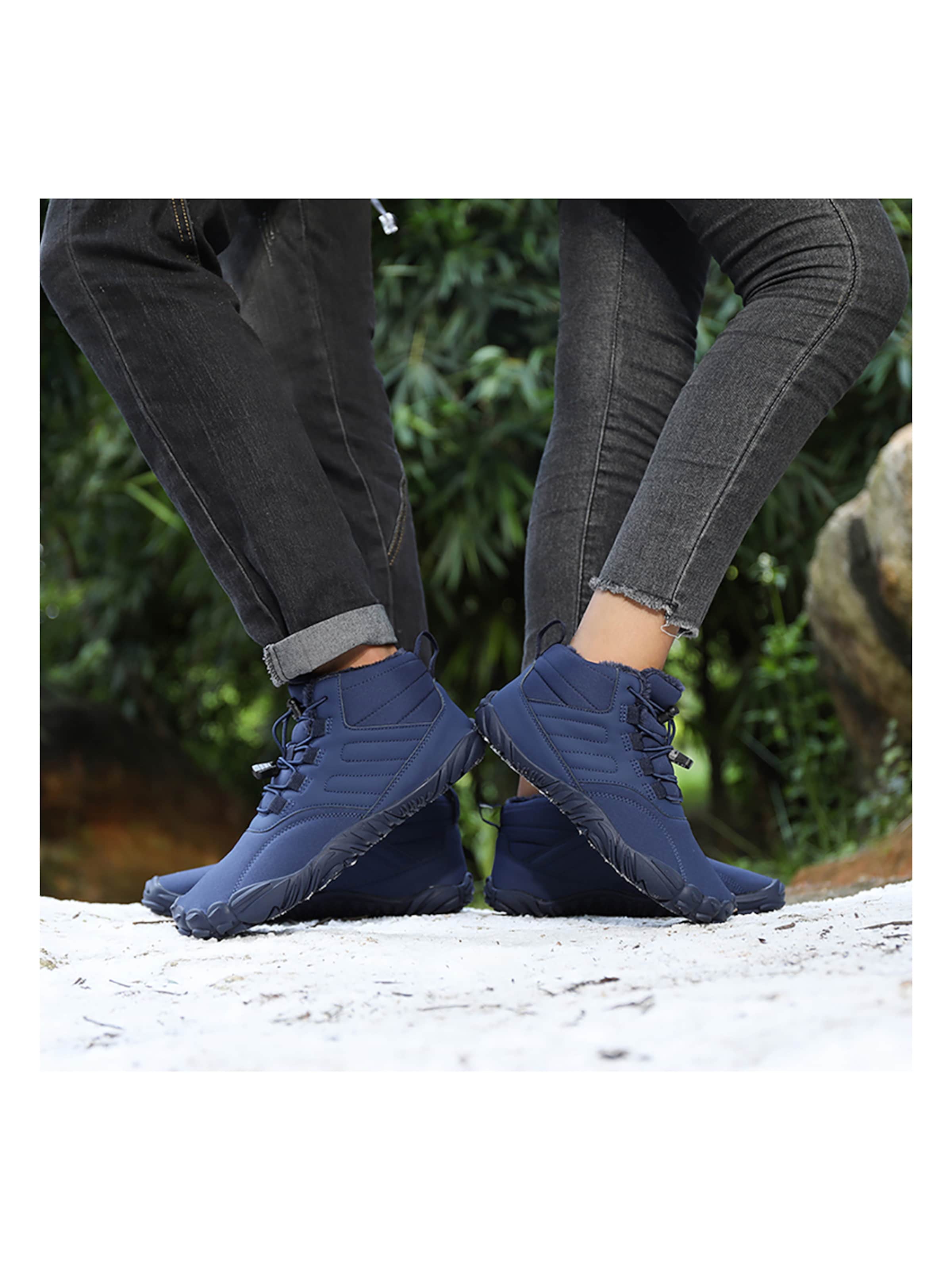 DOTALES Schnürstiefel 'DOTALES - TrekStep Barfußschuhe'‌‌‌‌‌‌‌ in Blau