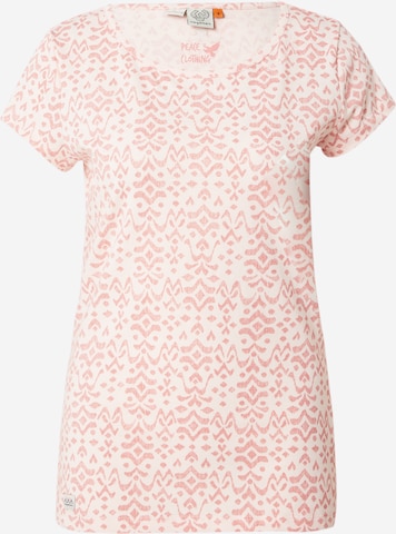 Ragwear Тениска 'MINTT IKAT' в розово: отпред