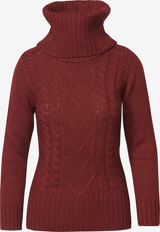 Pull-over KOROSHI en rouge : devant