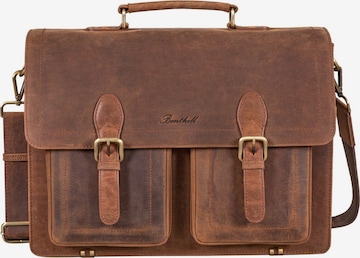 Benthill Briefcase in Brown: front