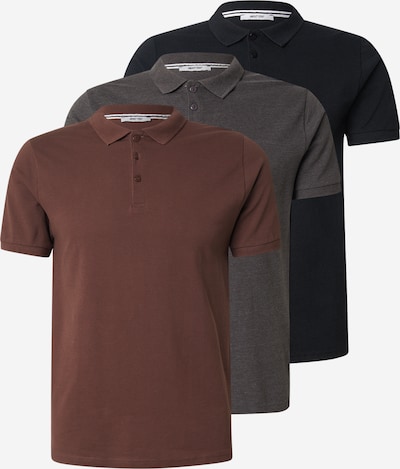 Marškinėliai 'Robin' iš ABOUT YOU, spalva – šokolado spalva / tamsiai pilka / juoda, Prekių apžvalga