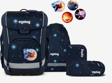 ergobag Backpack 'Schulranzen-Set cubo light Set' in Blue: front