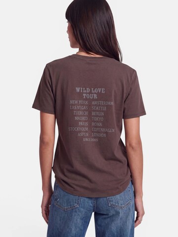 T-shirt 'Wild Love' PRINCESS GOES HOLLYWOOD en marron