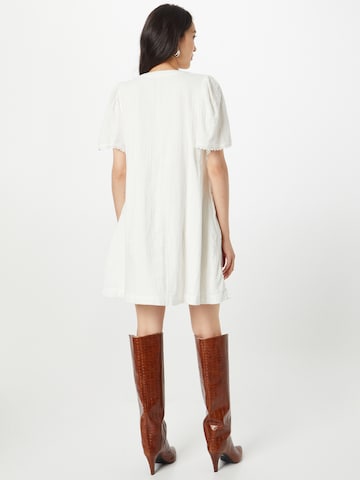 ICHI Shirt Dress in White