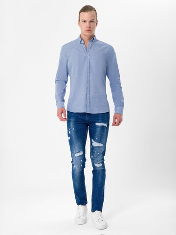 Moxx Paris Regular fit Button Up Shirt in Blue