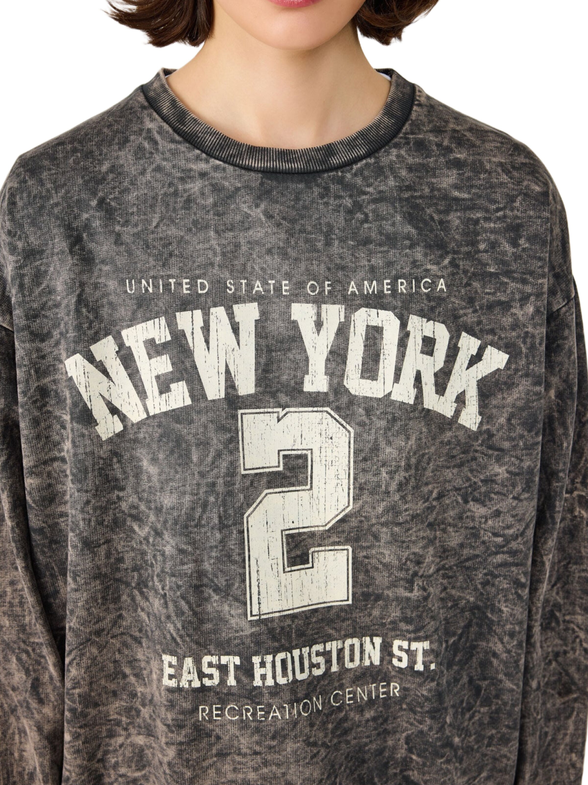 Sweat-shirt No Matter What en gris