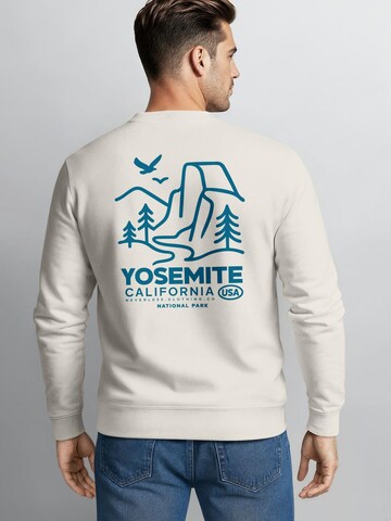 Neverless Sweatshirt 'Yosemite Park'‌‌‌‌ in Beige