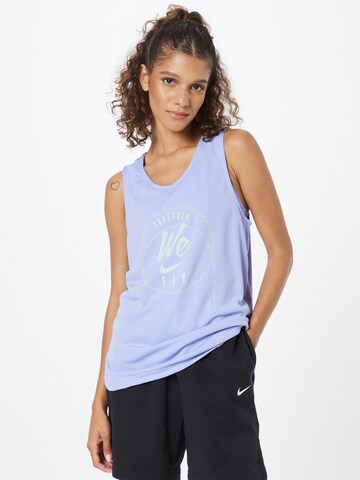 NIKE Sports Top in Purple: front