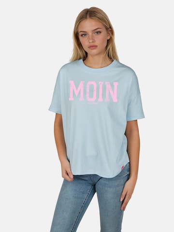 salzhaut Shirt 'LEEV-MOIN' in Blauw: voorkant