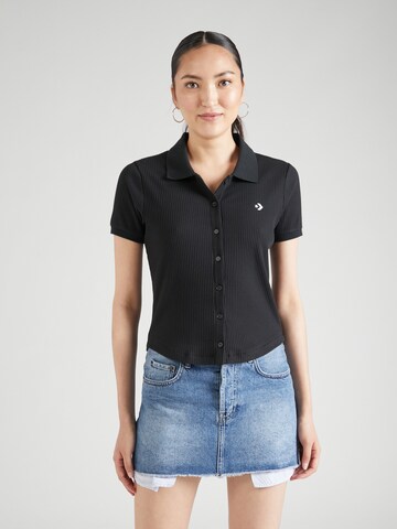 Camicia da donna di CONVERSE in nero: frontale