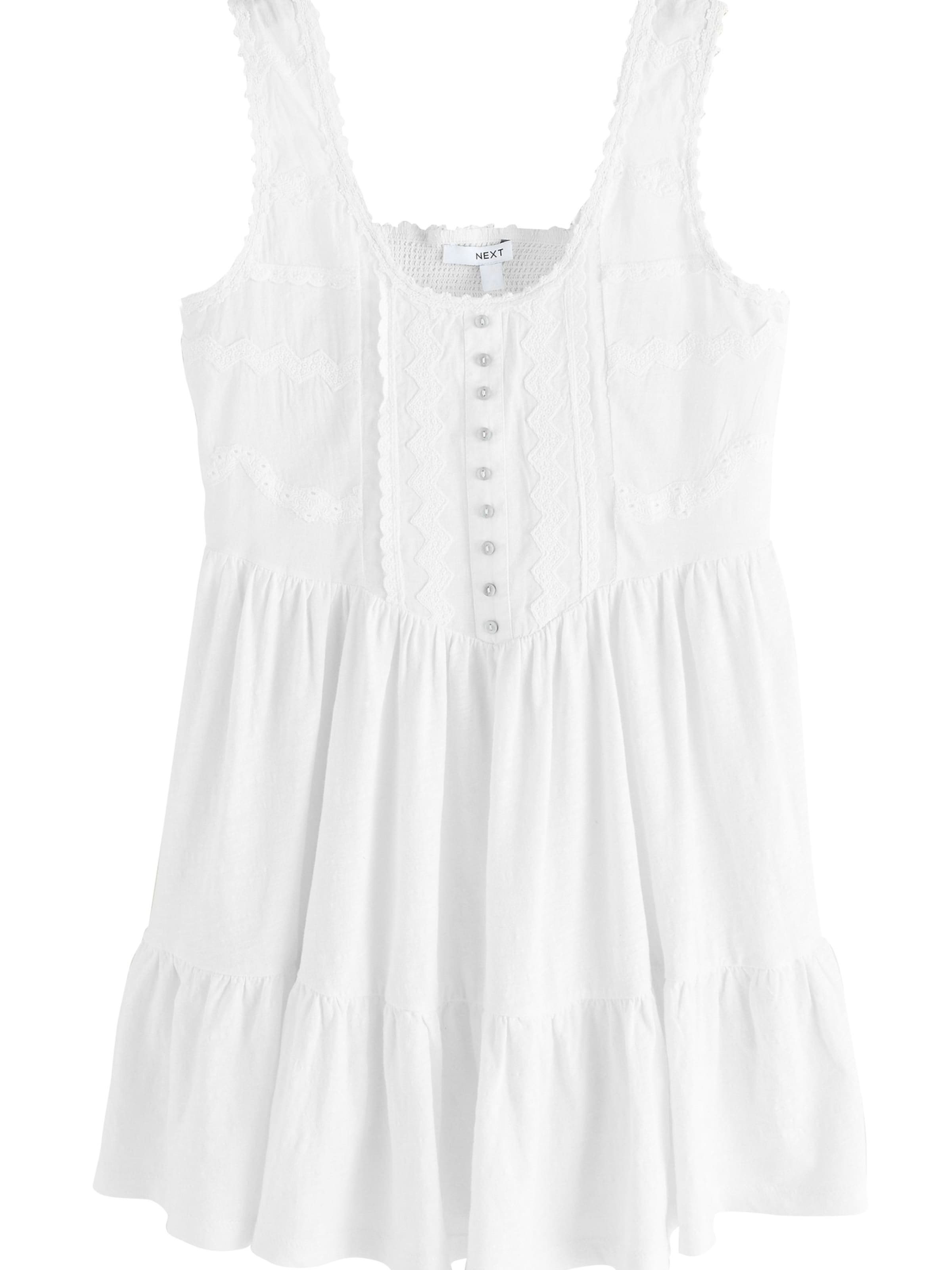 Next Сарафан в Белый: спереди