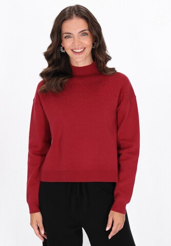 usha BLACK LABEL Pullover in Rot: Vorderseite