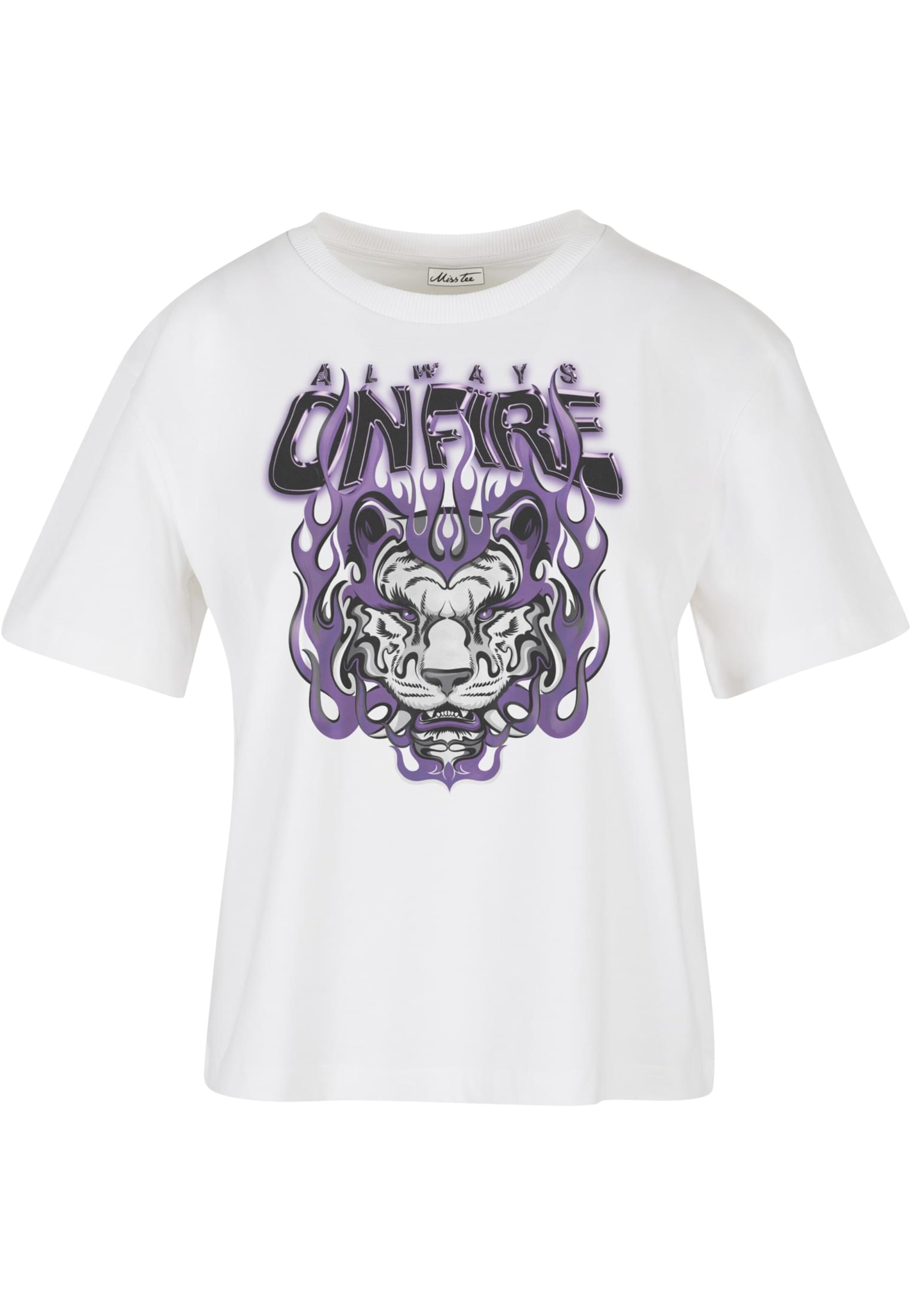Mister Tee Shirt 'Always On Fire' in White: front