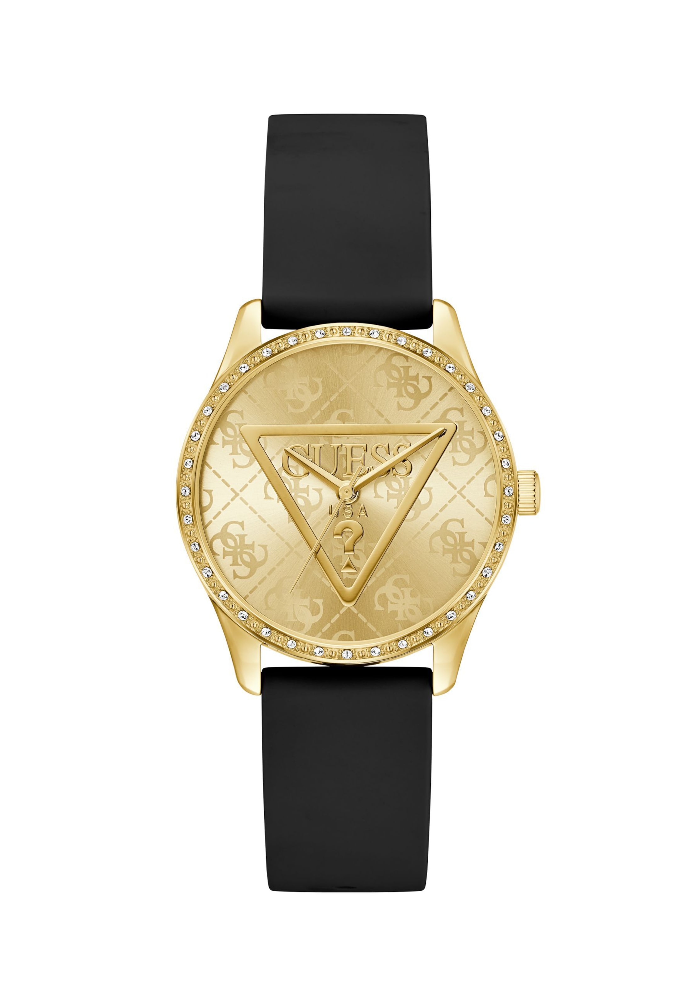GUESS Analoog horloge 'Roxy' in Zwart: voorkant