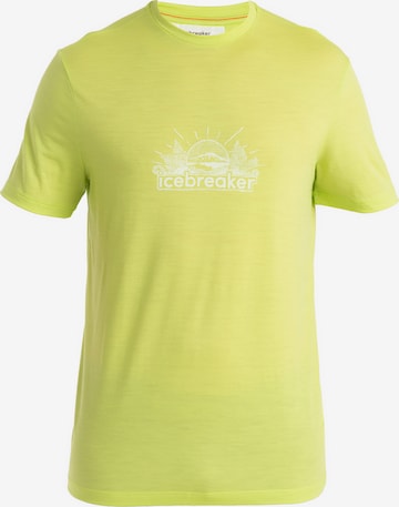 ICEBREAKER - Camiseta funcional 'Tech Lite III' en amarillo: frente