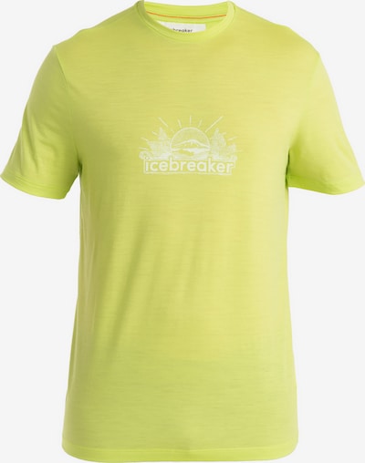 ICEBREAKER T-Shirt fonctionnel 'Tech Lite III' en jaune fluo / blanc, Vue avec produit
